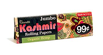Kashmir 100% Organic Hemp Jumbo Rolling Papers-Made in the USA (10)