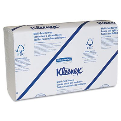 Kimberly-Clark Kleenex Multi-Fold Hand Towel - 1 Ply - 150 Per Pack - 8 / Carton - White