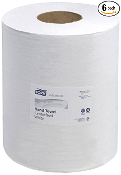 Tork 121201 Advanced 2-Ply Centerfeed Extra-Wide Hand Towels, White