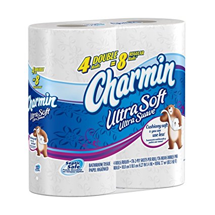 Charmin Ultra Soft Toilet Paper Double Roll 80 Ct