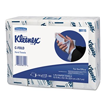 Kleenex(R) C-Fold Towels, 150 Towels/Sleeve, Pack Of 4 Sleeves