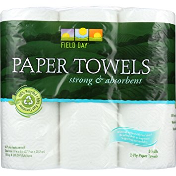 Field Day Paper Towel Rolls, 60 Sheets Each Roll, 3 Count