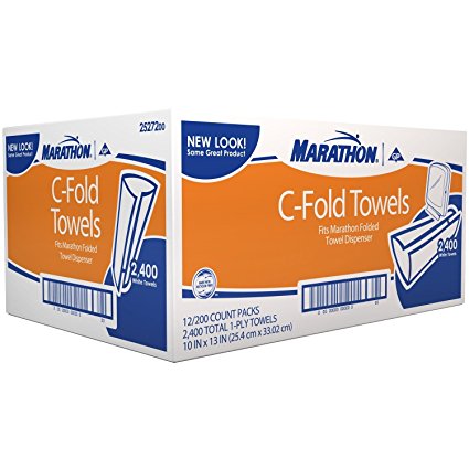 Marathon Commercial White C-fold Paper Towels Case 2,400 by Sam's Club
